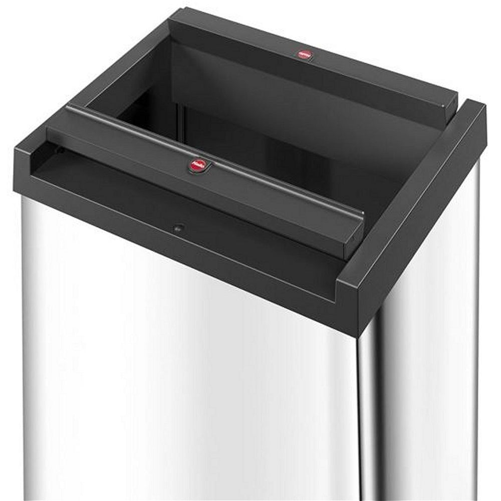 Hailo 0840-111 big-box swing l prullenbak 35l RVS zwart