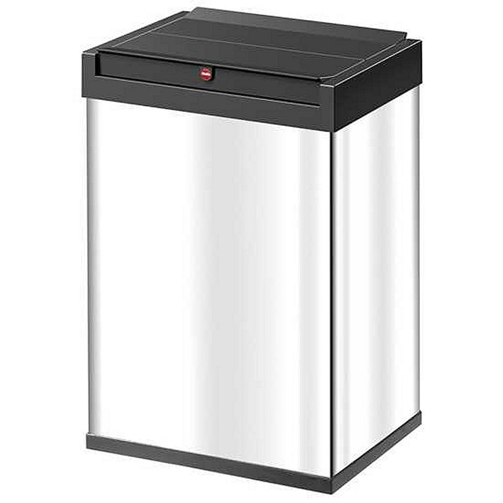 Hailo prullenbak met tuimeldeksel 8401210 zilver big-box swing l