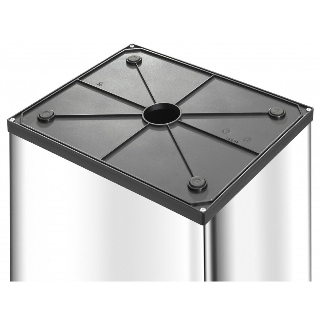 Hailo 0860-211 big-box swing xl afvalemmer 52l roestvrij staal
