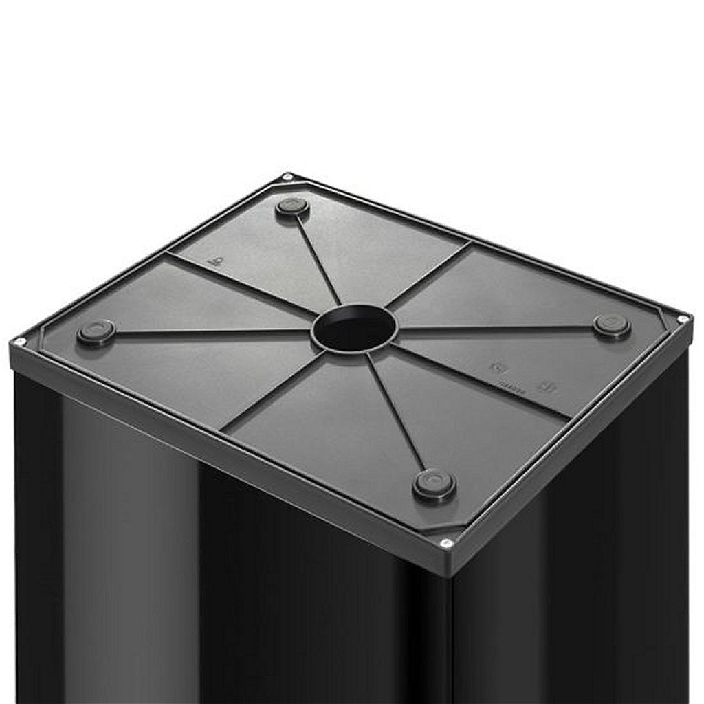 Hailo prullenbak met tuimeldeksel 8602410 zwart big-box swing xl