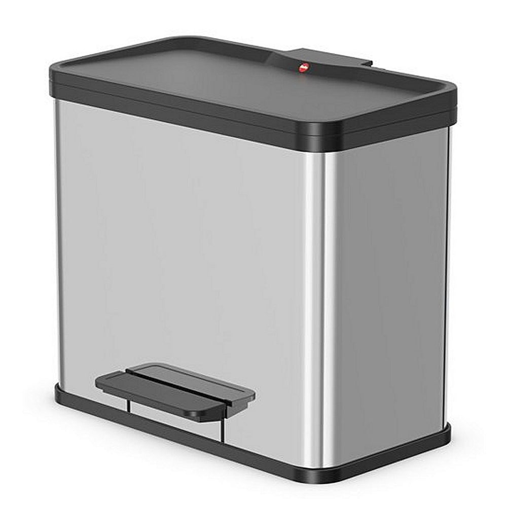 Hailo 0633-200 öko trio plus l pedaalemmer 3x9l RVS zwart