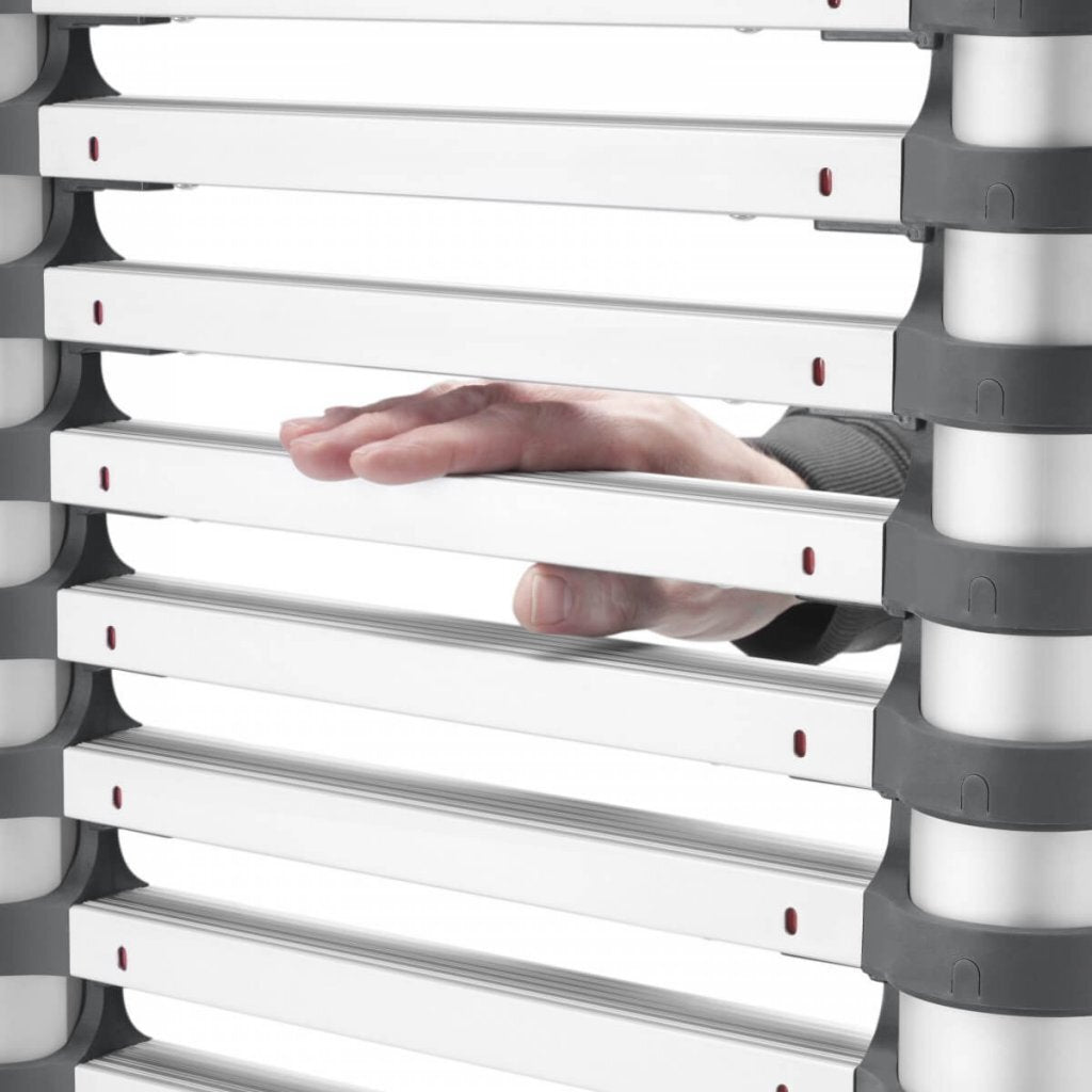 Hailo t80 aluminium telescoopladder 9 treden 94-264 cm