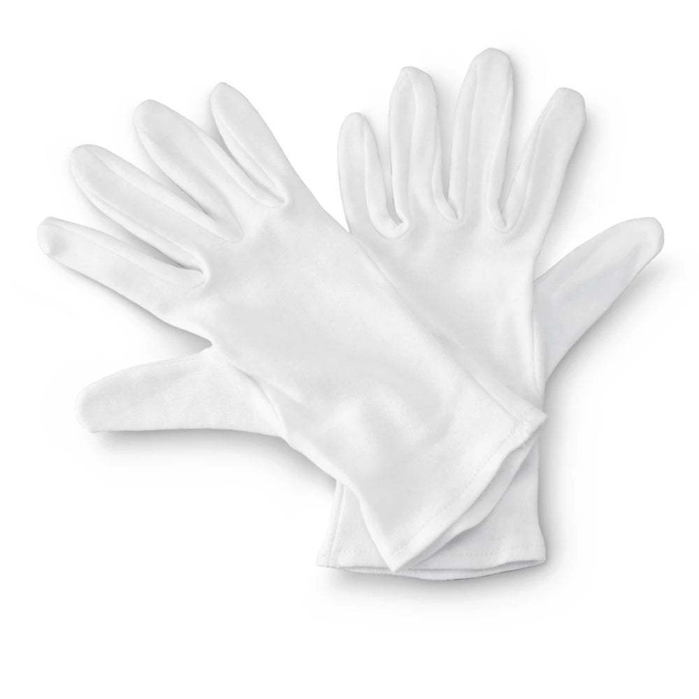 Hama katoenen handschoenen maat m 1 paar wit