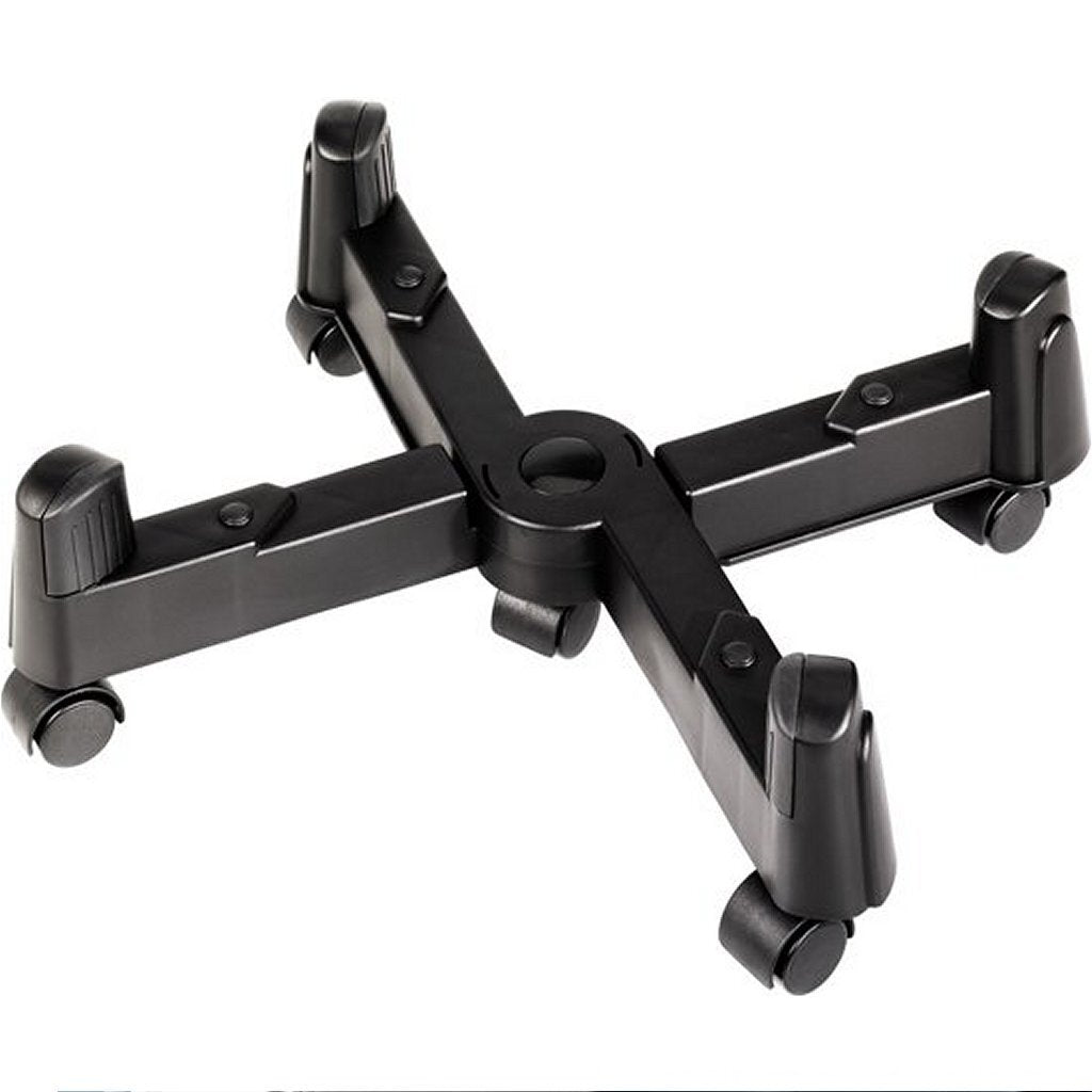 Hama pc-standaard met wieltjes zwart