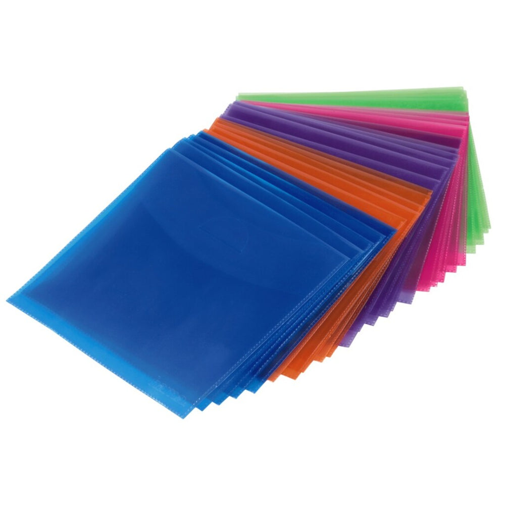 Hama cd dvd blu-ray pp hoesjes 100-pack multi kleur