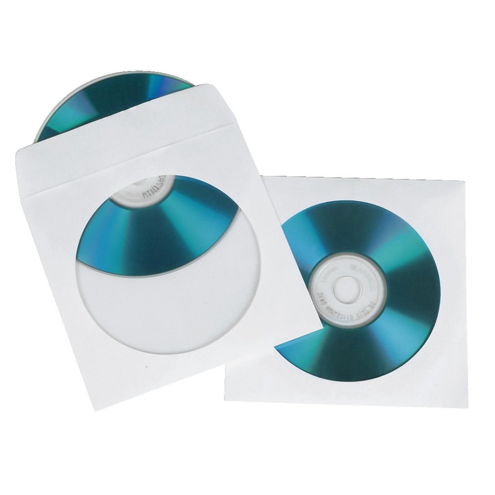 Hama cd hoesjes papier wit 25 stuks