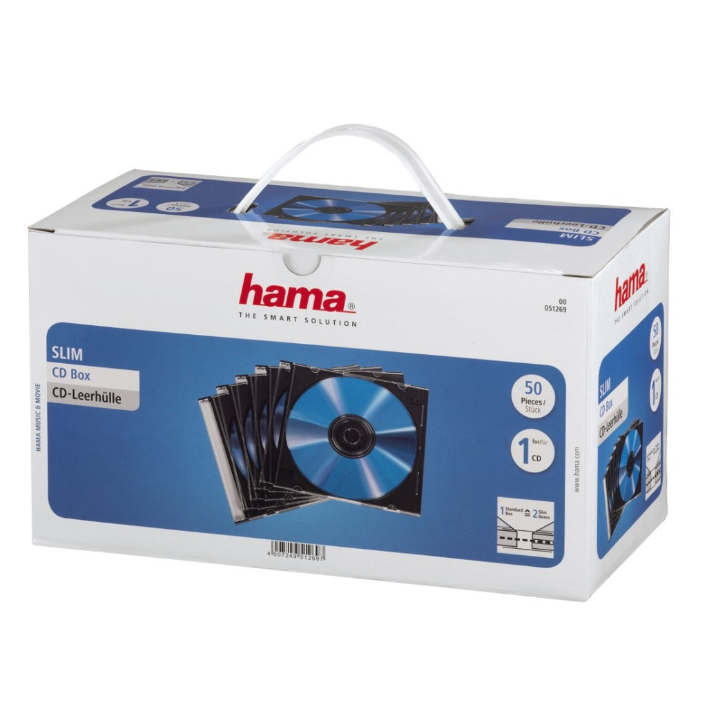 Hama cd slimbox 50p.