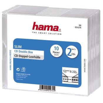 Hama cd slim bubble box 10 pak