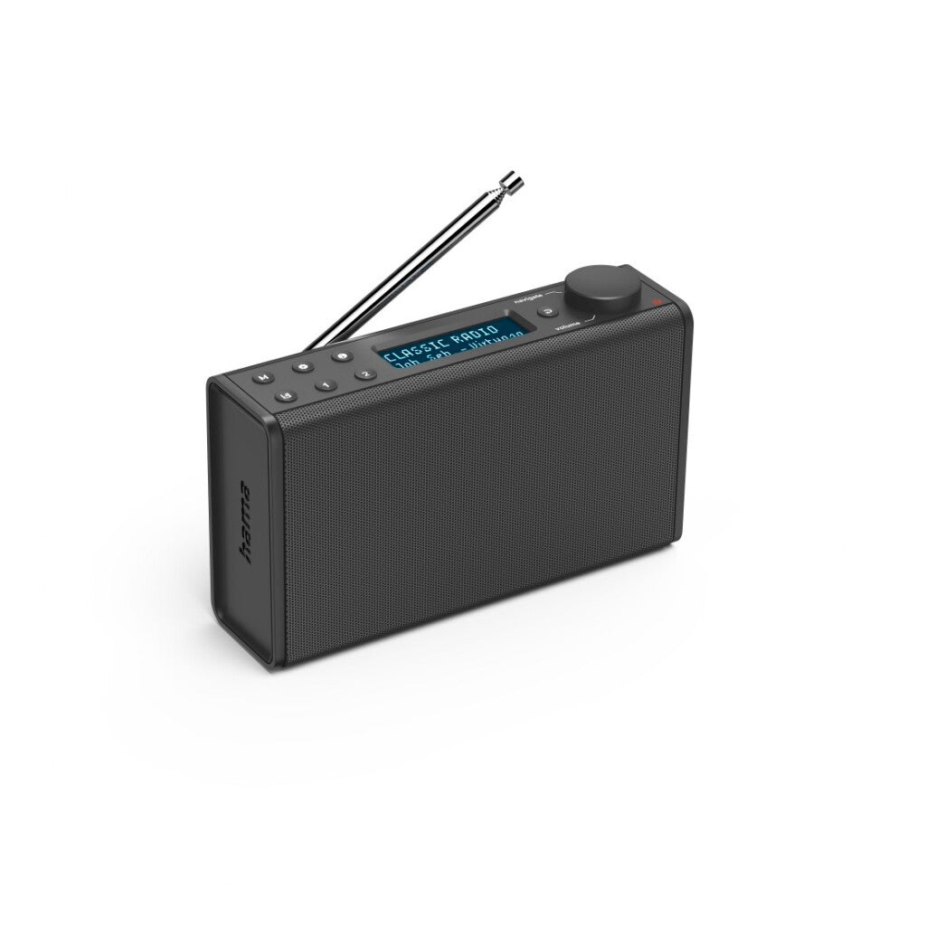 Hama digitale radio dr7usb fm dab dab+ werkt op batterijen