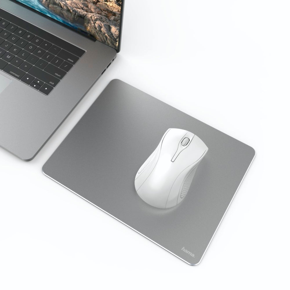Hama Muismat Aluminium Zilver