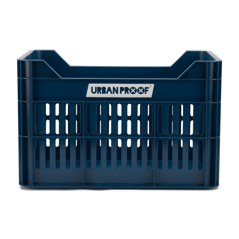 fietskrat Recycled 30 liter polypropyleen donkerblauw
