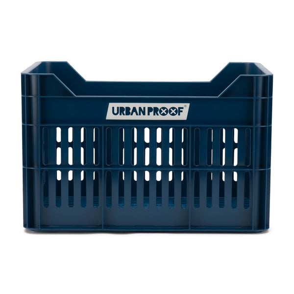 fietskrat Recycled 30 liter polypropyleen donkerblauw