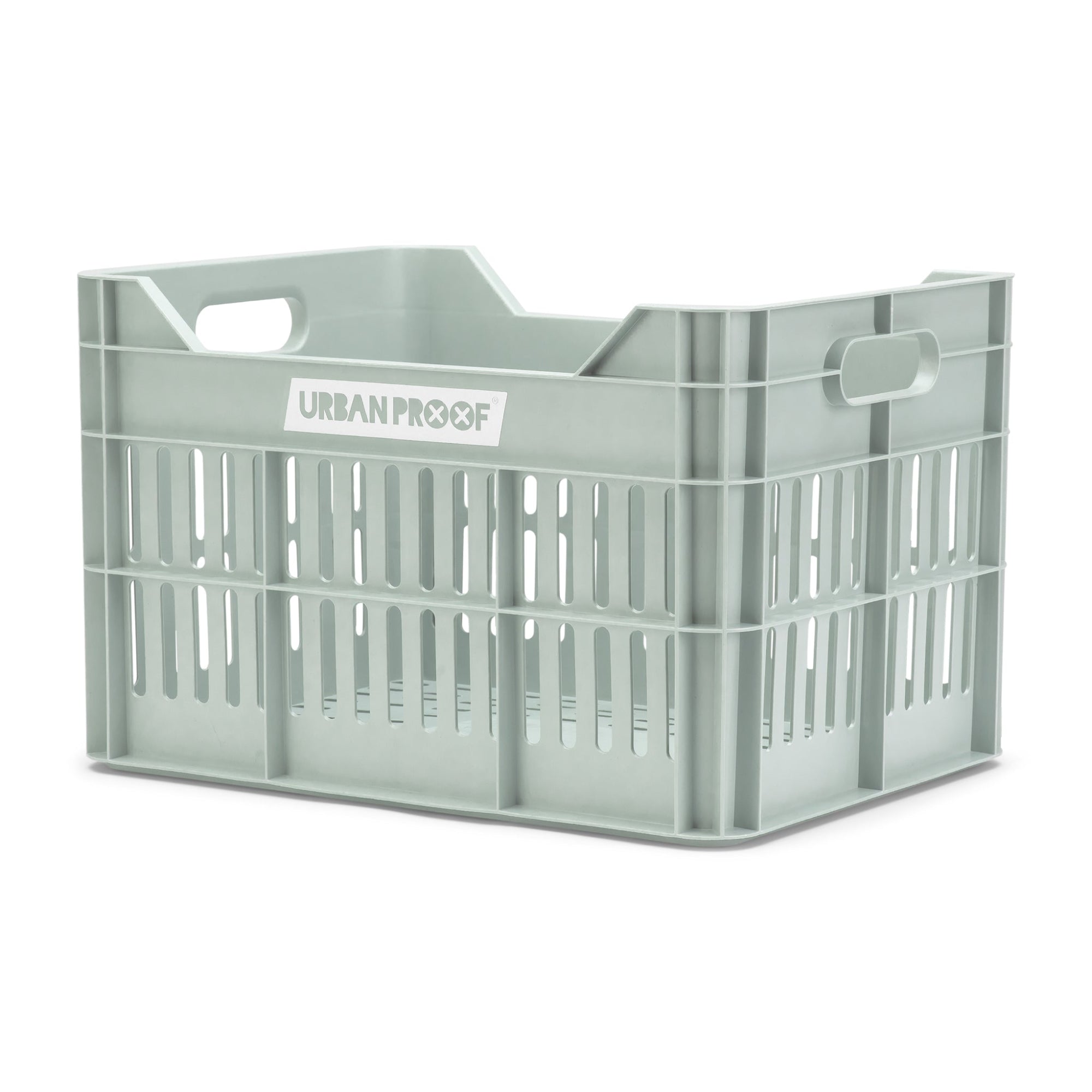 fietskrat Gerecycled 30 liter polypropyleen mintgroen