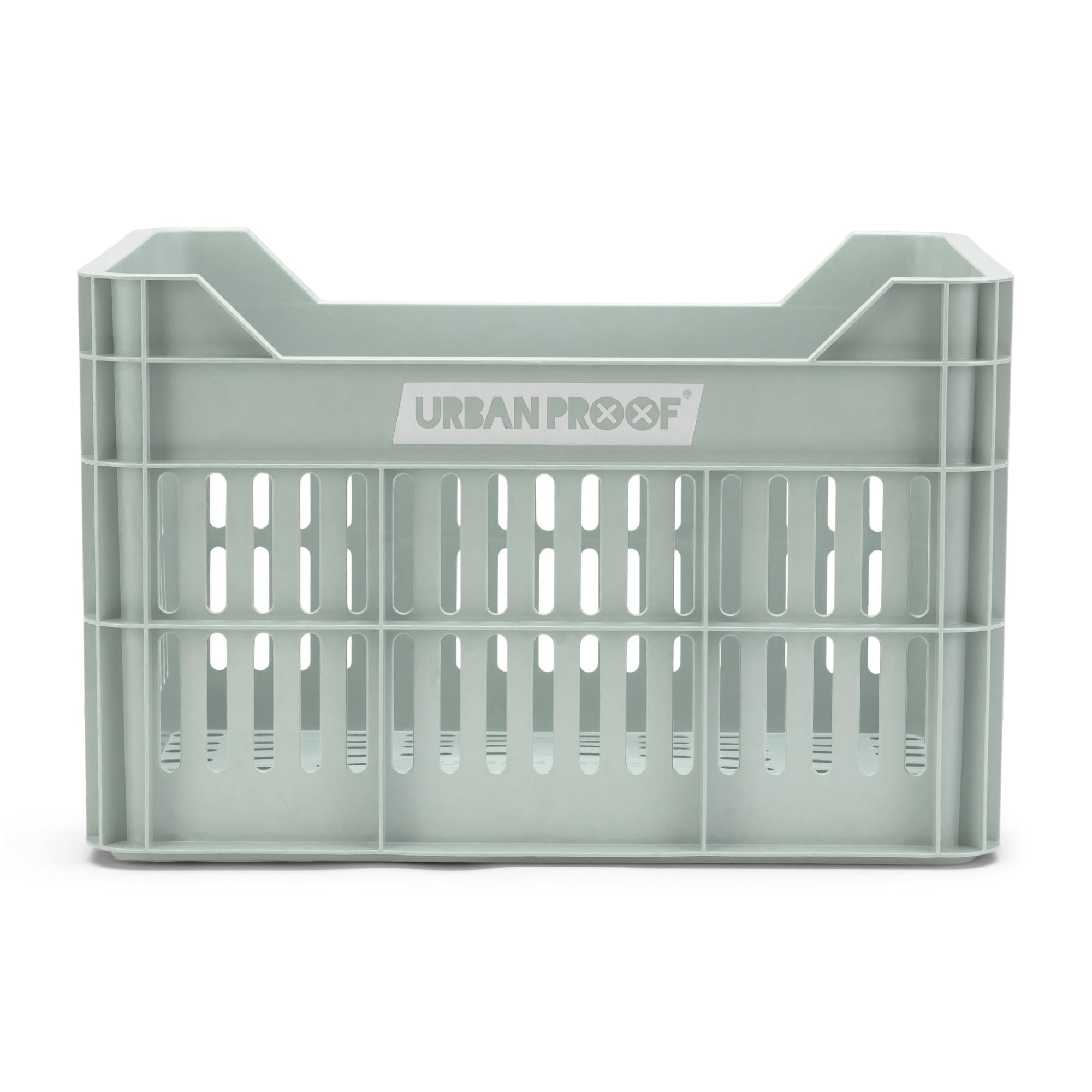 fietskrat Gerecycled 30 liter polypropyleen mintgroen