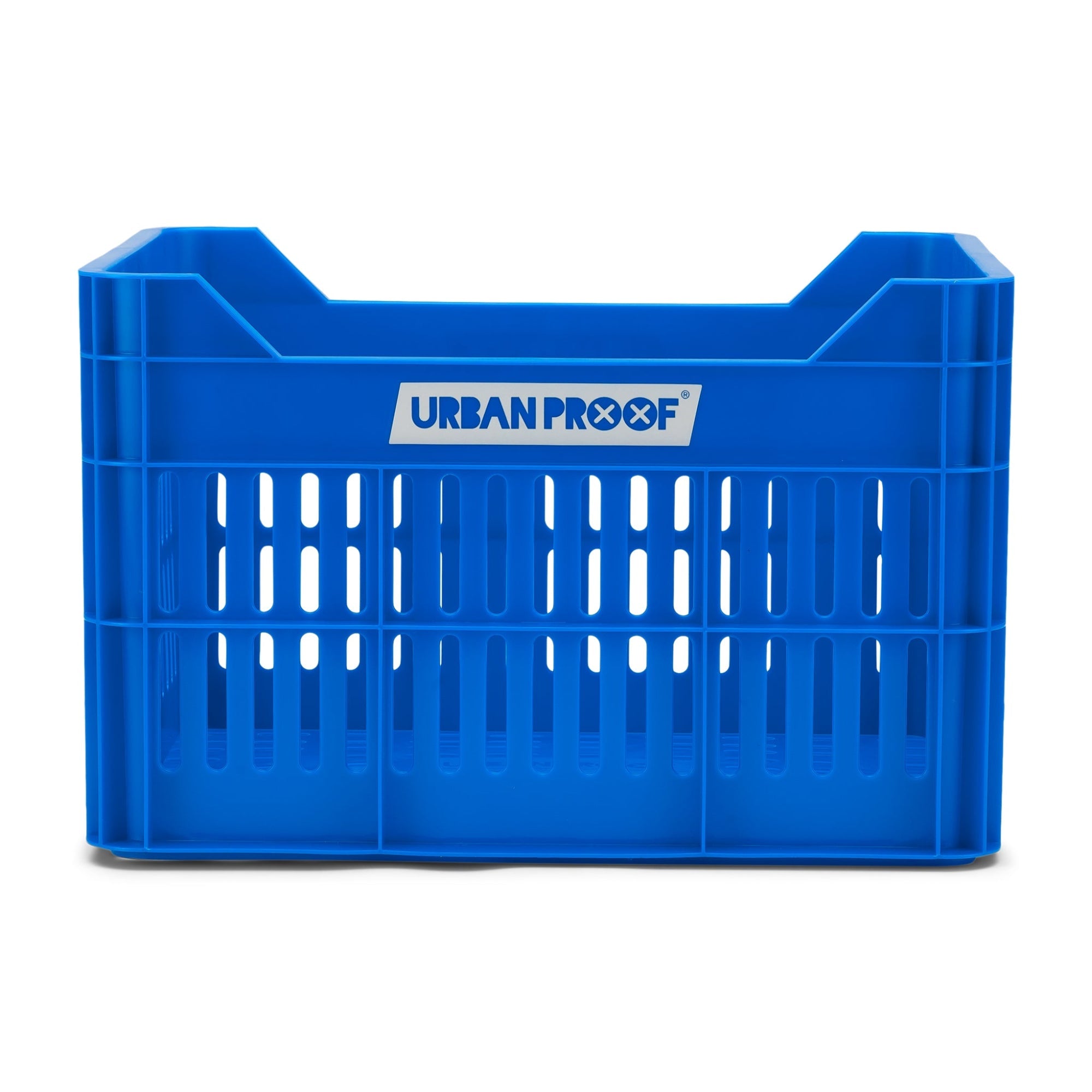 Urban proof fietskrat gerecycled kunststof 30l konings blauw 40x30x25 cm