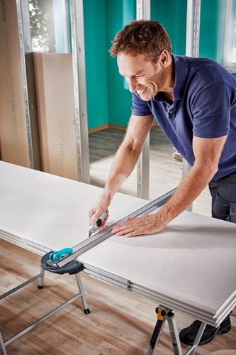 Wolfcraft t-rail | met parallelsnijder | 1 stuk - 4008000