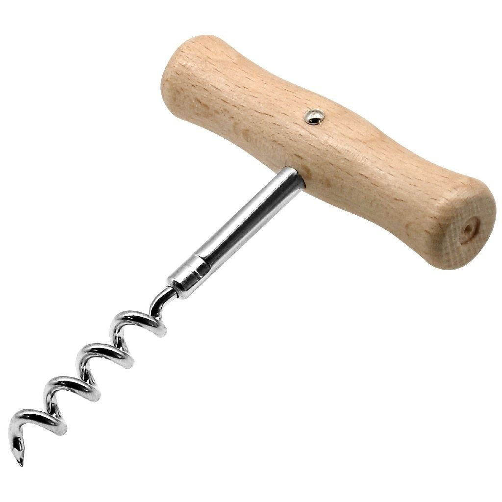 Fackelmann basic kurkentrekker 10.5 cm hout chroom
