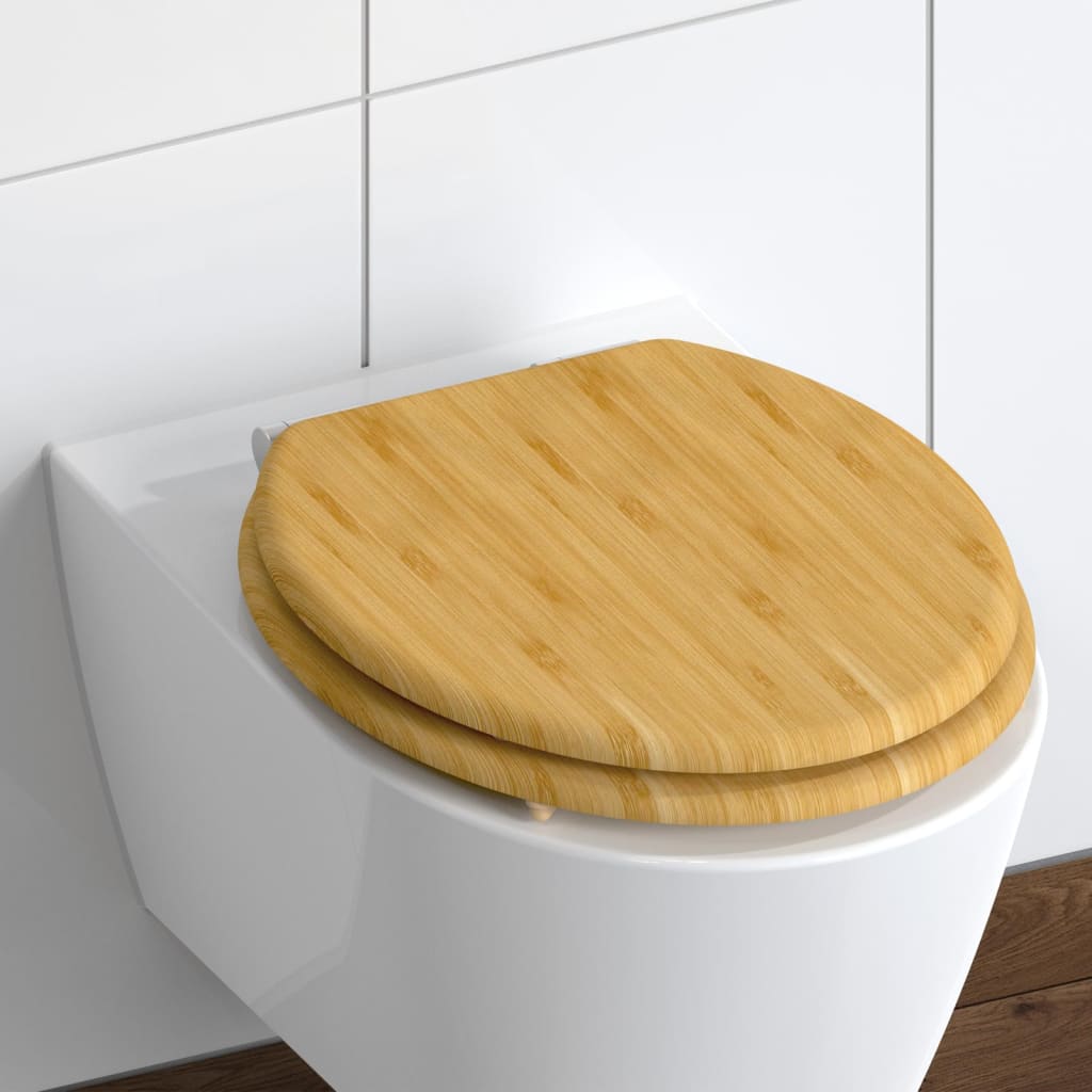 SCHÜTTE SCHÜTTE Toiletbril met softclose NATUURLIJK BAMBOE
