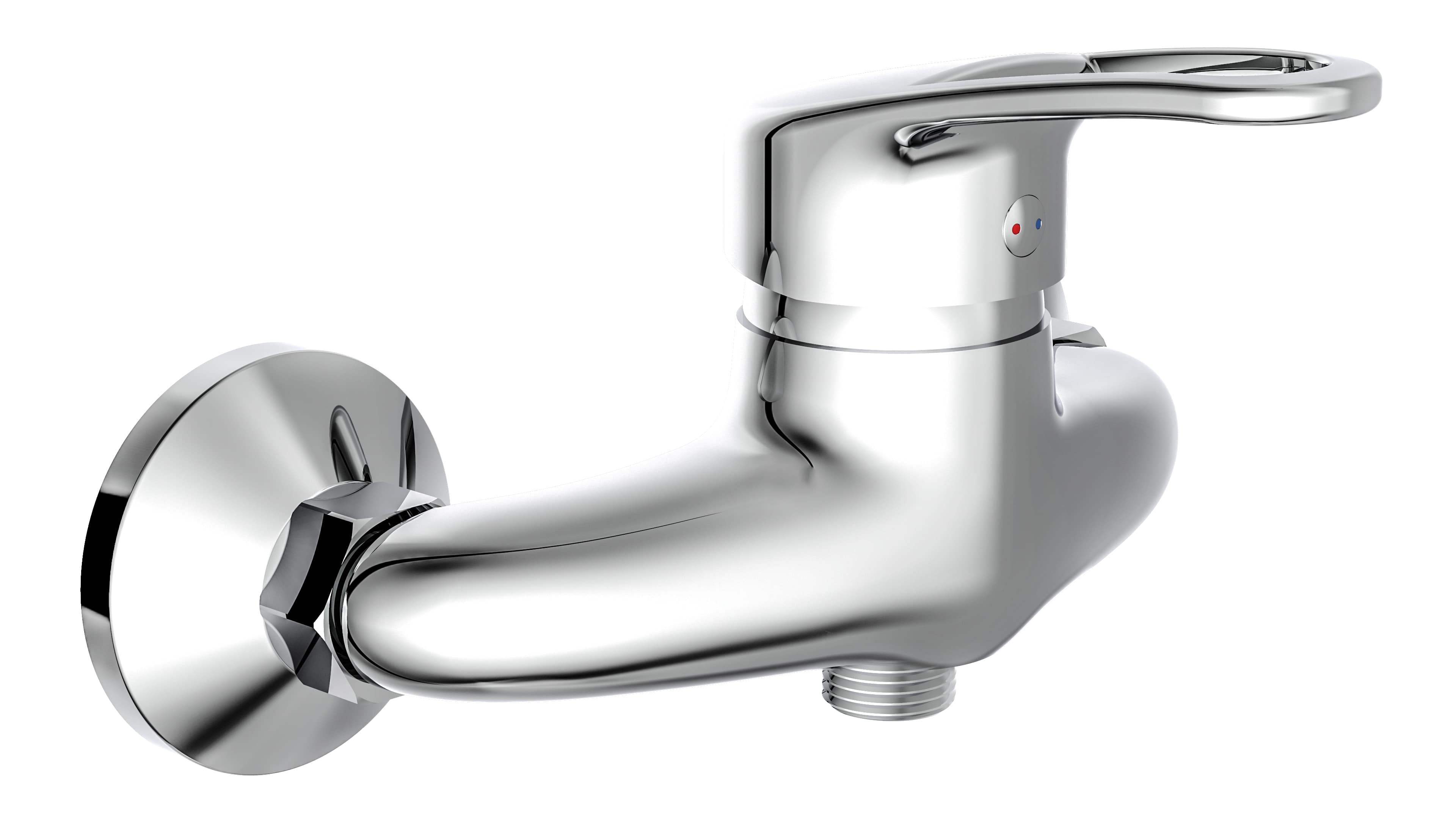 Ngk schutte batoni ééngreepsmeraan douche | chroom 35040