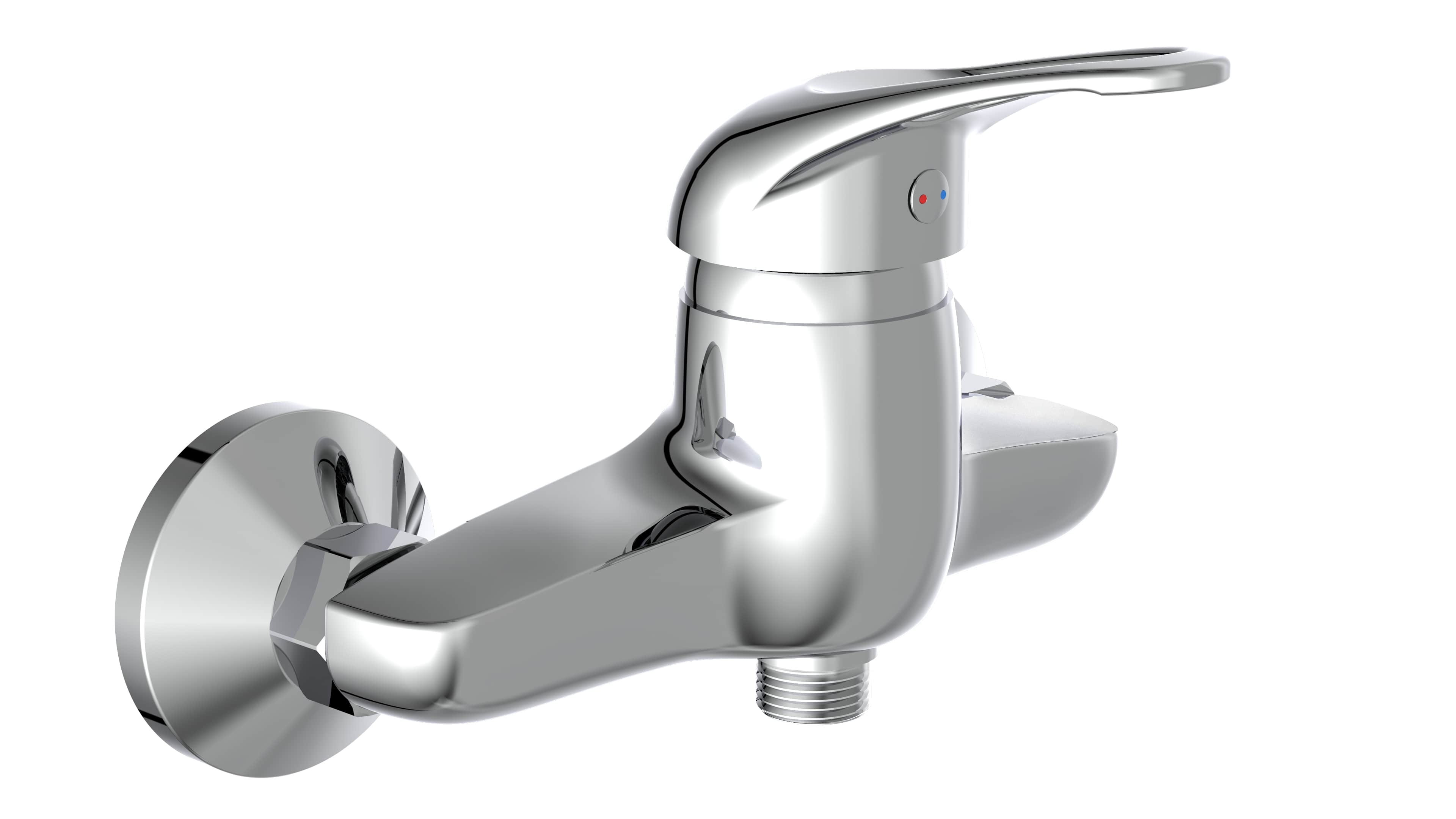 Ngk schutte calvino ééngreepsmeraan douche | chroom 35240