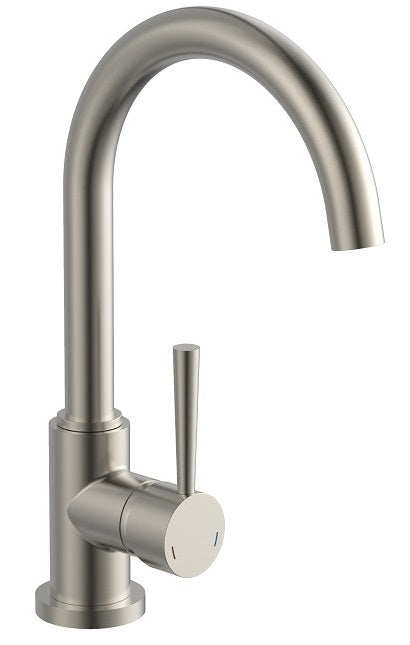 Ngk schutte cornwall ééngreepsmeraan keuken met ronde uitloop | roestvrij staal-look - 79126 - 79126