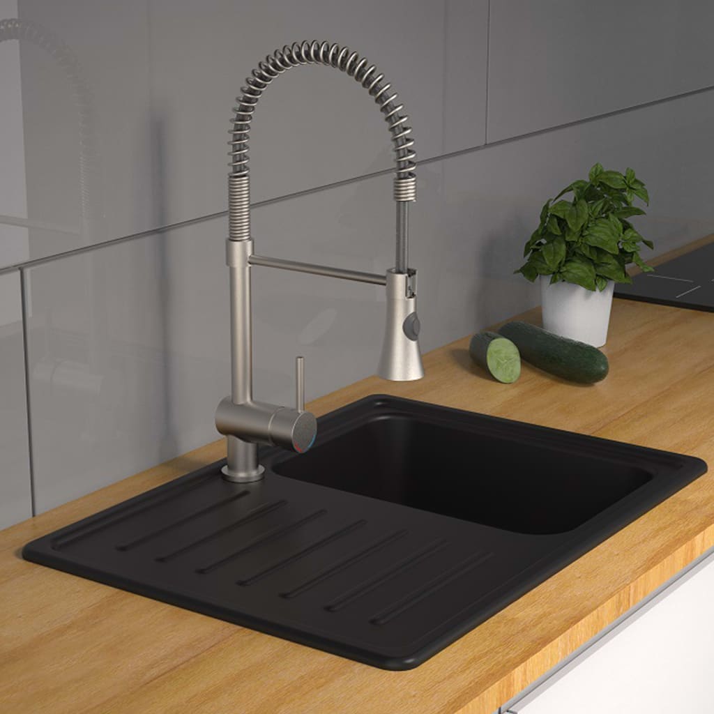 SCHÜTTE SCHÜTTE Eenknopsmengkraan met spiraalveer CORNWALL lage druk RVS-look