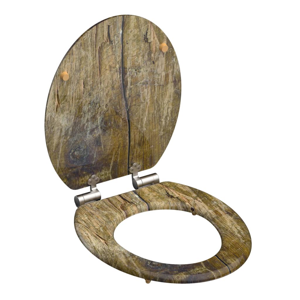 Schütte toiletbril massief hout mdf bruin