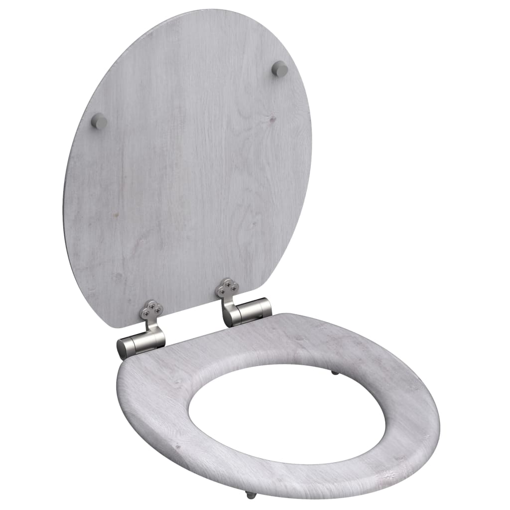 Schütte toiletbril met softclose licht hout mdf