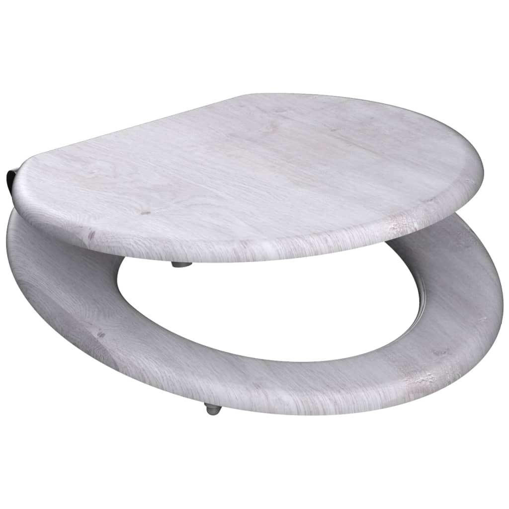 Schütte toiletbril met softclose licht hout mdf