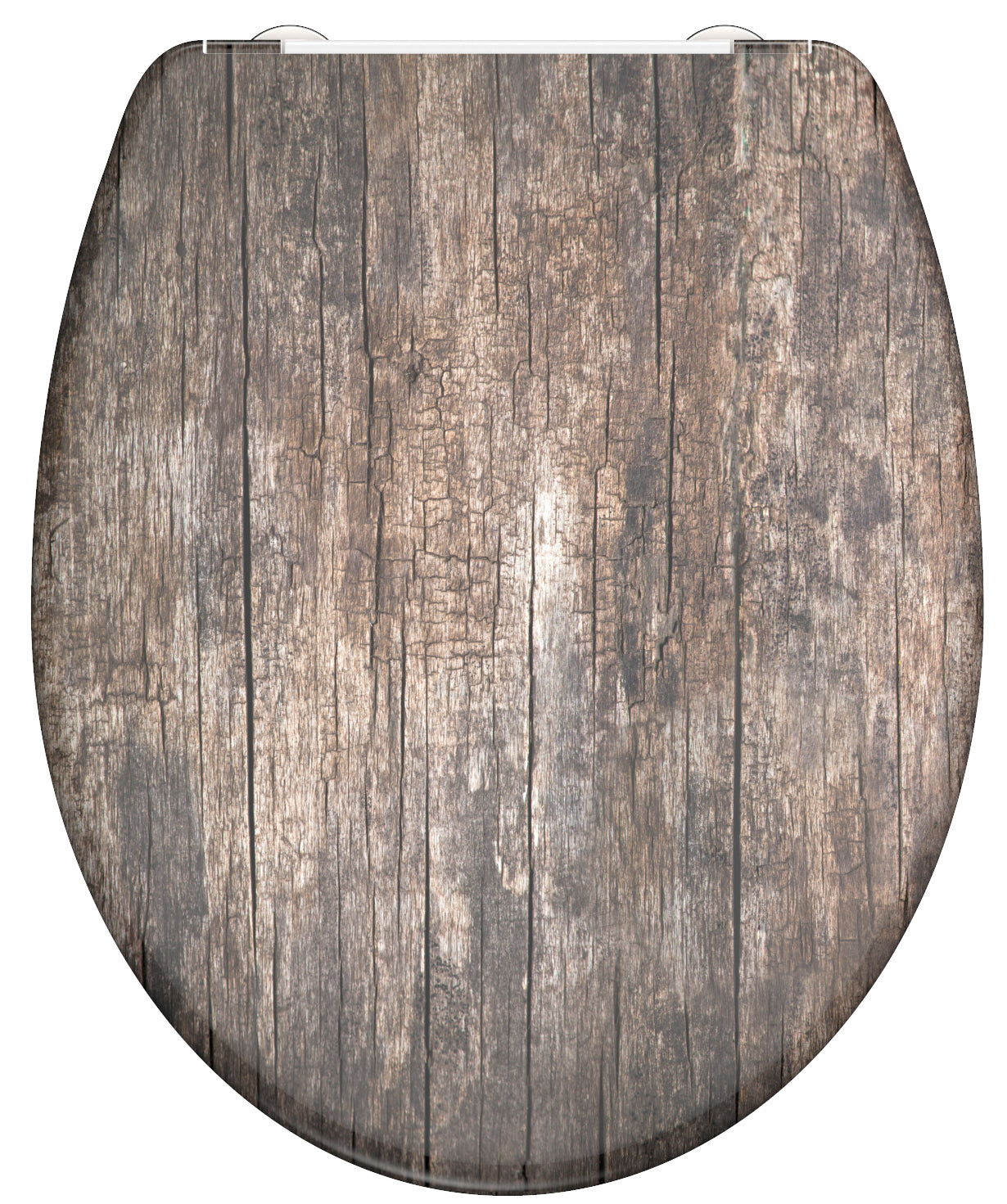 Schütte toiletbril met softclose oud hout duroplast met print