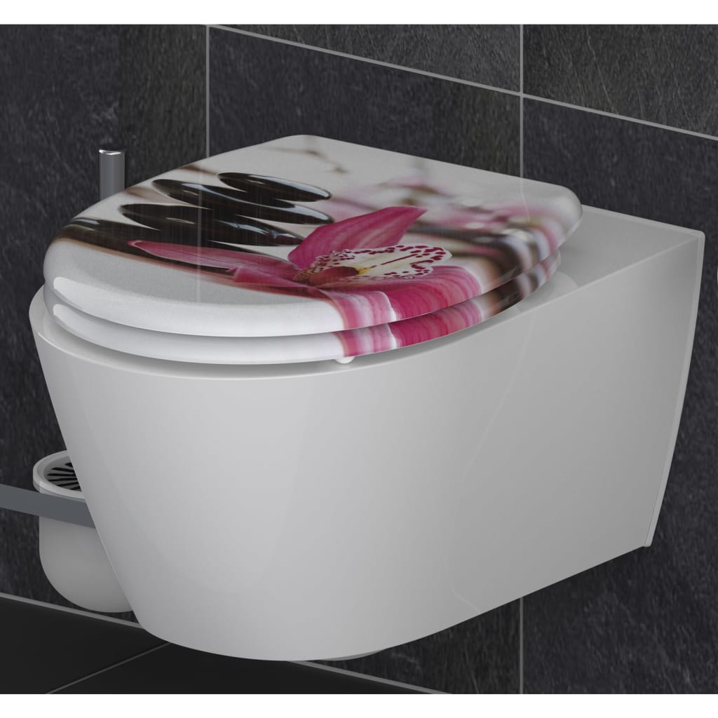 Schütte toiletbril met soft-close quick-release wellness