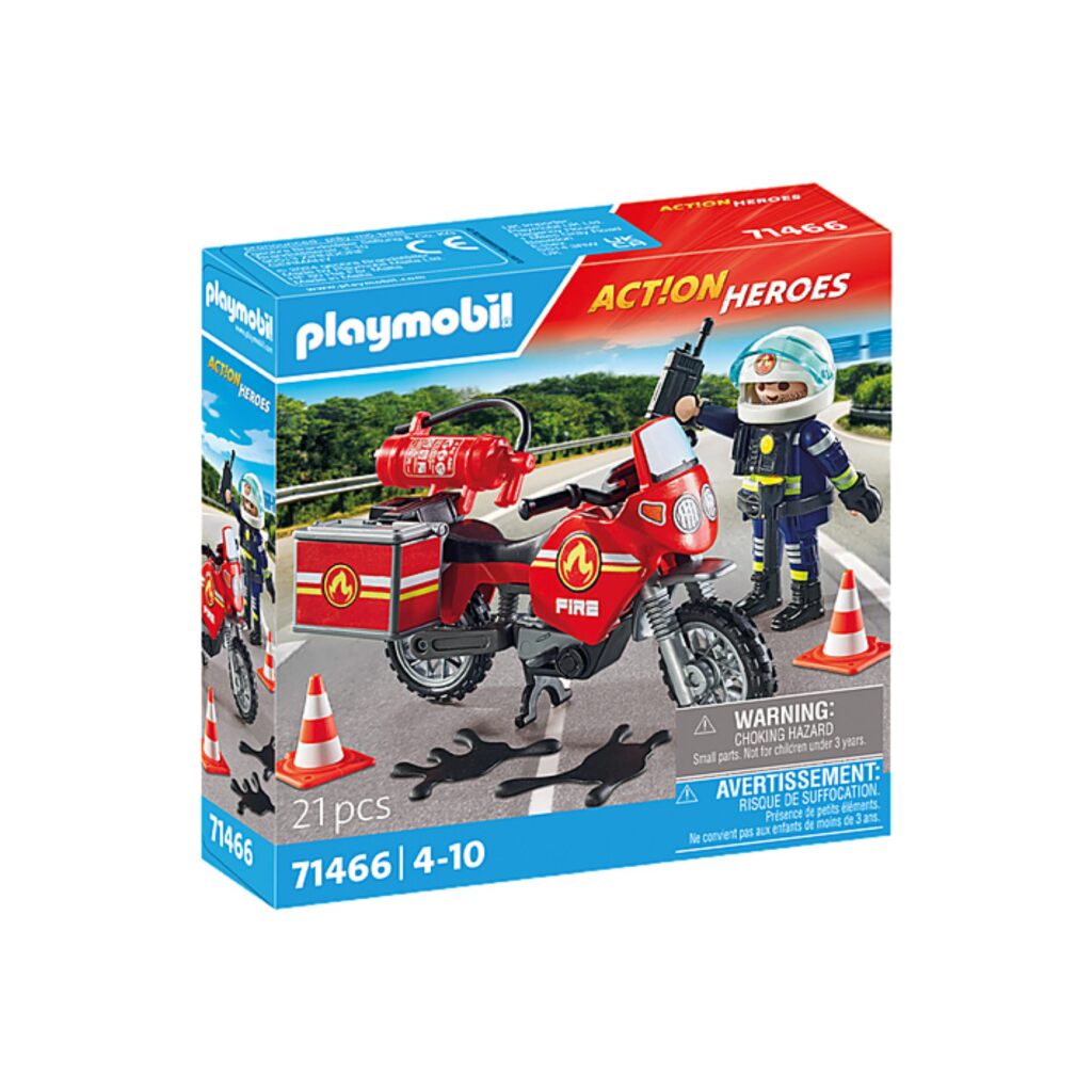 Playmobil 71466 actiehelden brandweer op de plaats van het ongeluk