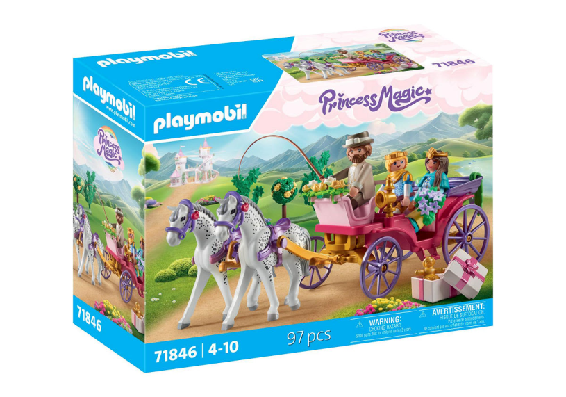 Playmobil princess koetsrit met prins en prinses