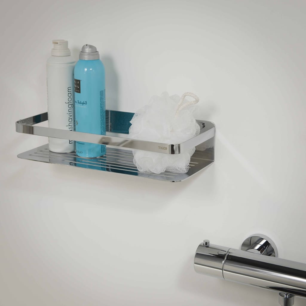 Tiger badkorf caddy chroom groot 1400230346