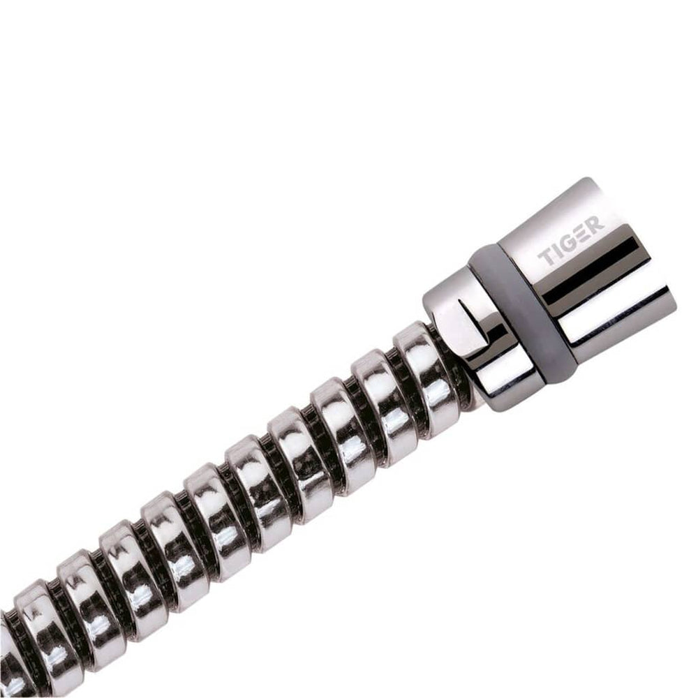 Tiger doucheslang fluxhose 200 cm chroomkleurig