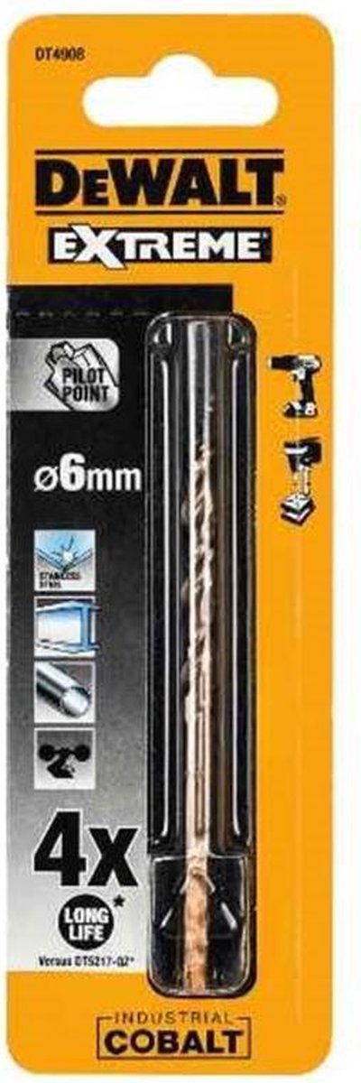 Dewalt accessoires hss industrial cobalt metaalboor 8.0mm - dt4912-qz
