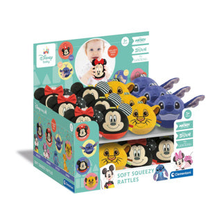Clementoni baby knijpballen soft disney assorti | 24 stuks