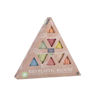 Jipy bioplastic 9 zachte blokken driehoek | 3 stuks