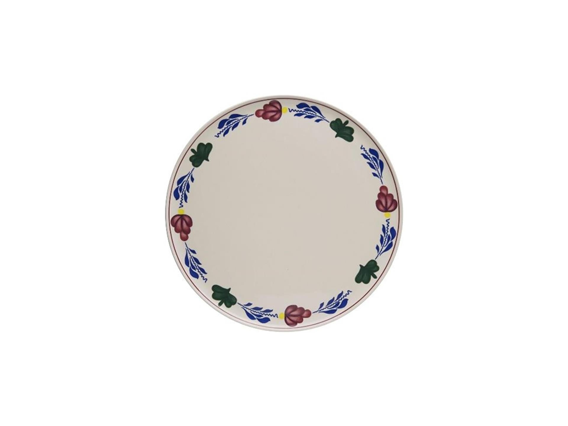 Boerenbont bord plat ø32,5cm doos a 4 stuks