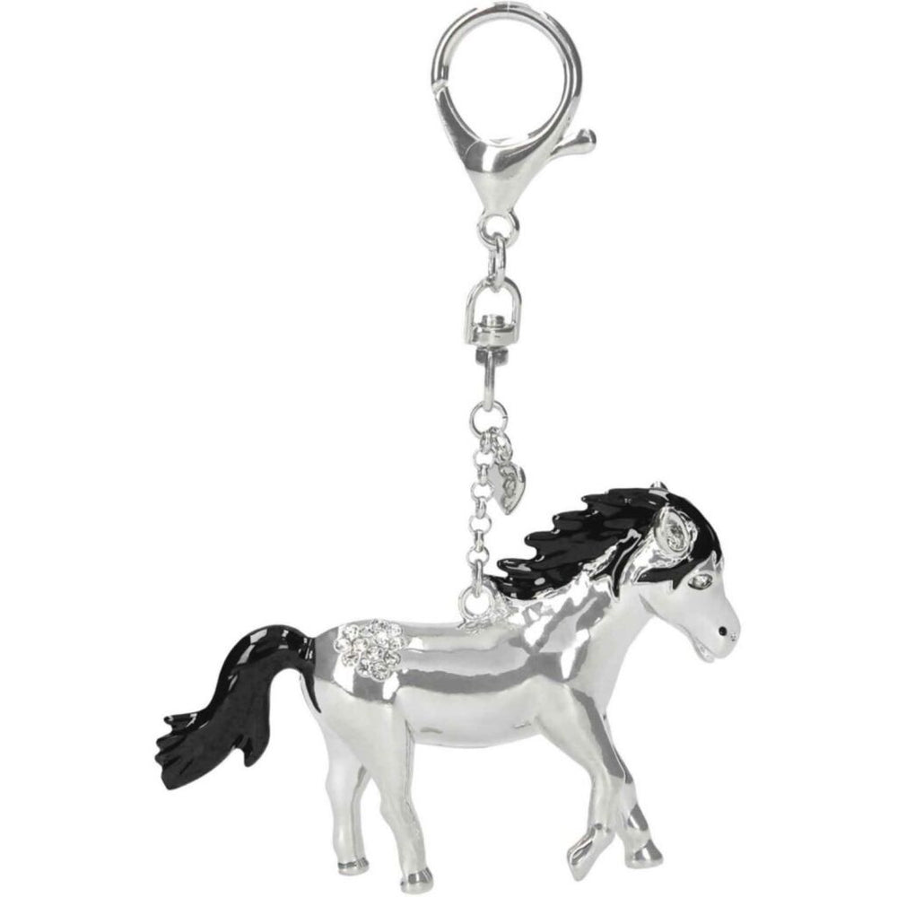 Basic paarden dromen sleutelhanger zilver