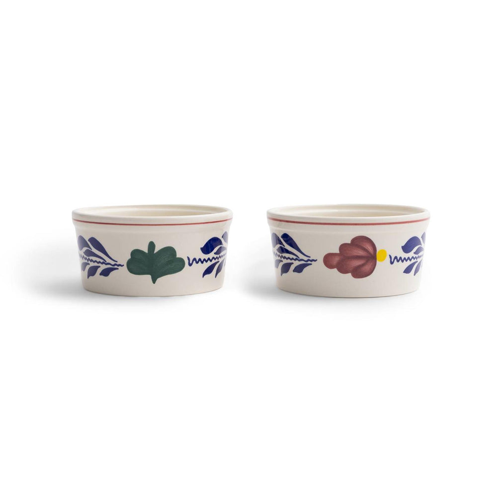 Boerenbont ramekin pak a 2 stuks diameter 9,5cm 20cl aardewerk