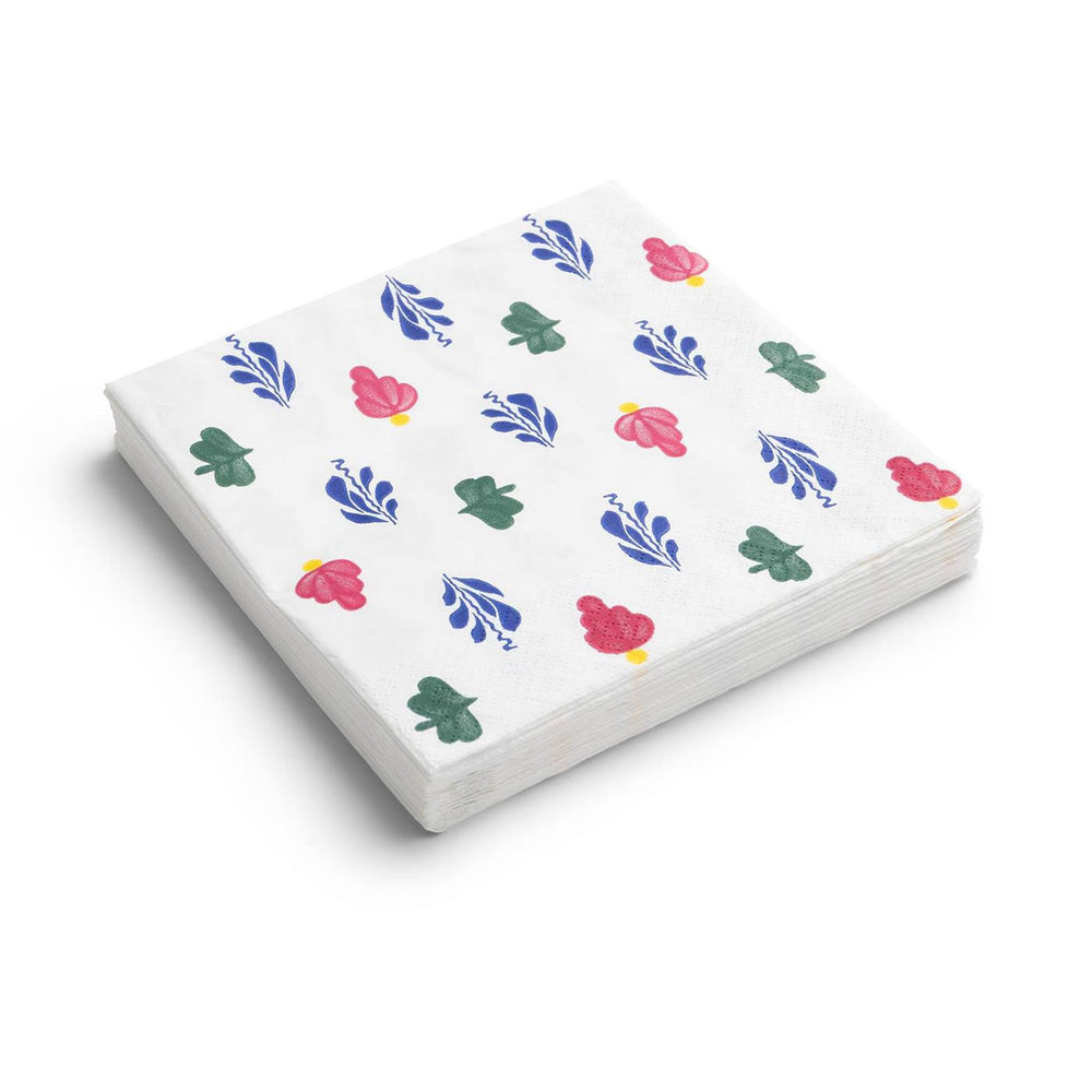 Boerenbont servetten pak a 20 stuks 33x33cm papier