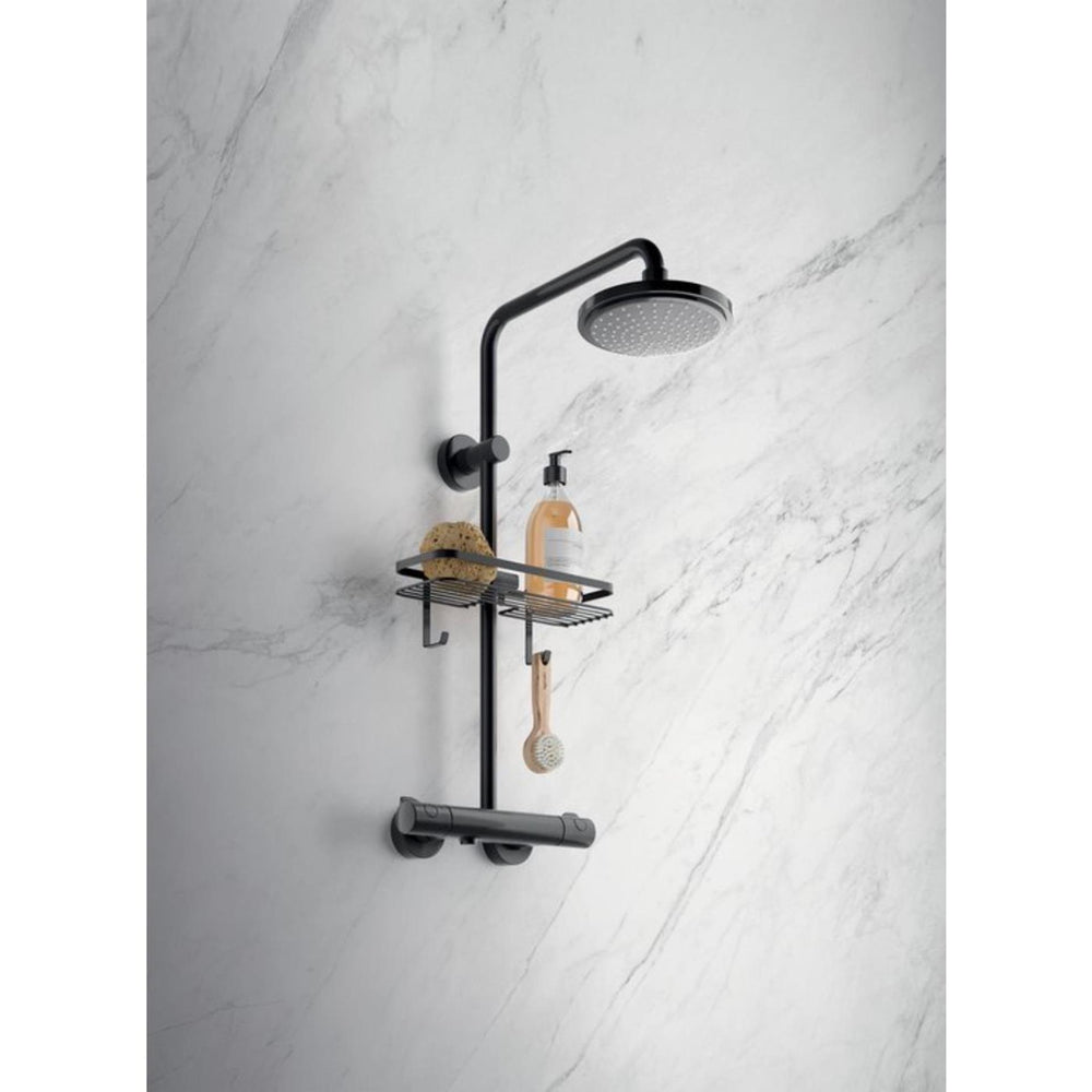 Metaltex doucherek 29x11x9 cm mat zwart