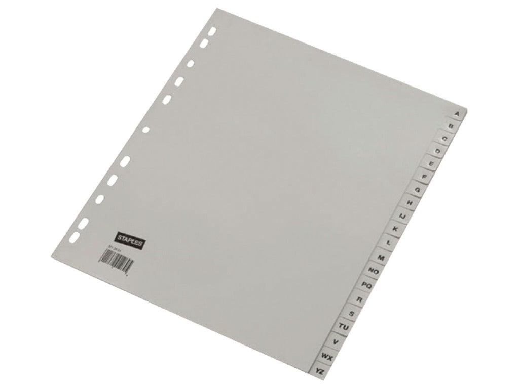 Ahrend Ahrend Ofc-tab1 Tabbladen A4 AZ Grijs Set 20 Stuks