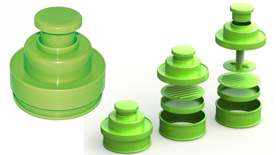 Tepro 8585 barbecue hamburgerpers voor gevulde hamburgers