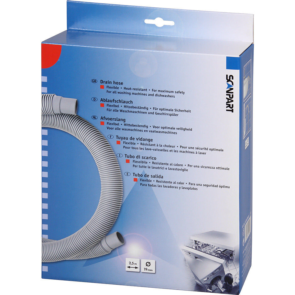 Scanpart 1120120002 soh258 afvoerslang 2,5m 19mm