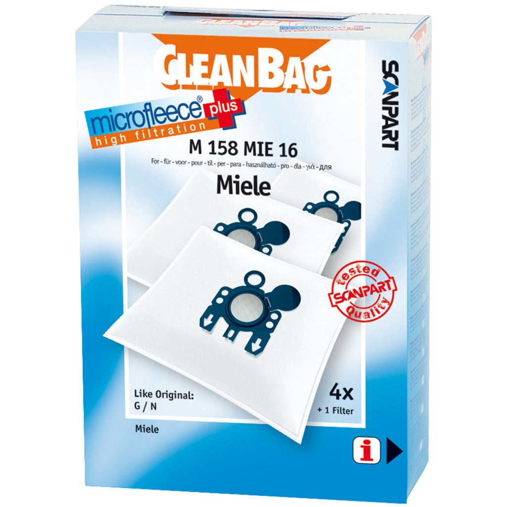 Scanpart m158mie16 microfleese stofzak miele gn micro en