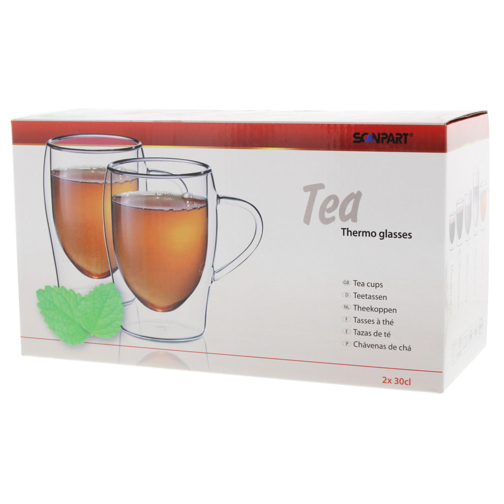 Scanpart thee thermo glazen 30cl 2 stuks