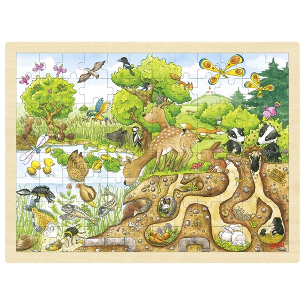 Goki puzzelen, de natuur verkennen. 96 delig.