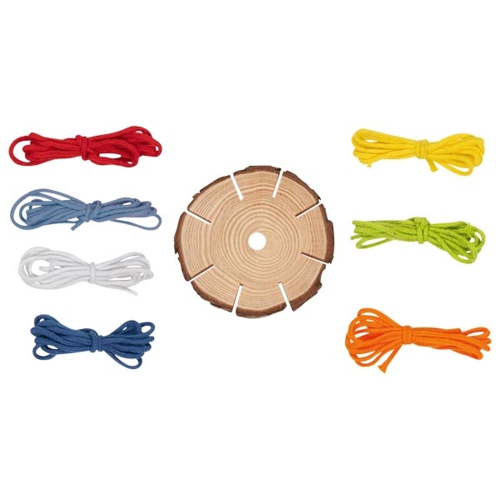 Goki houten vlecht disc armbanden maken knutselset